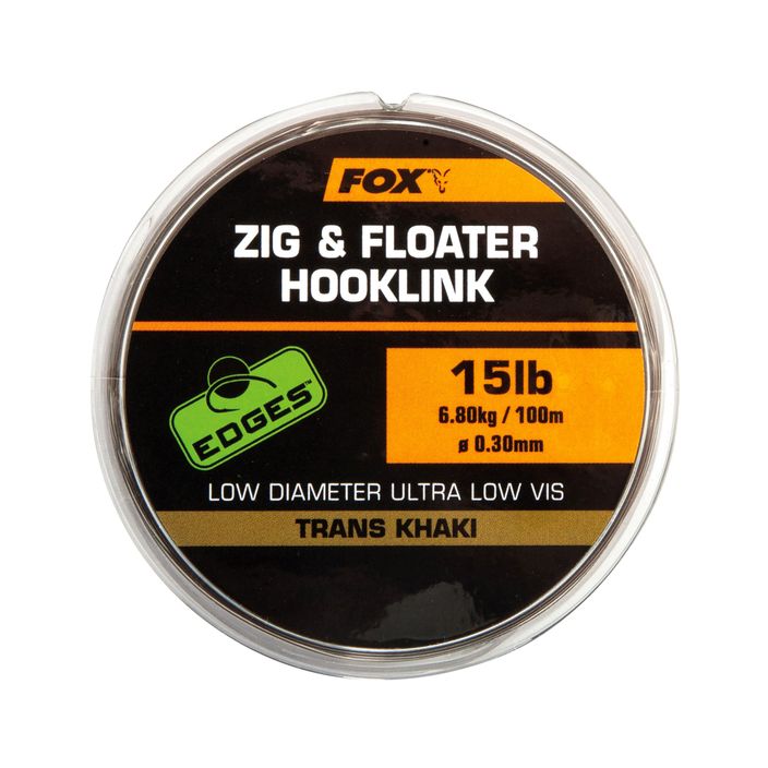 Šňůra FOX Zig and Floater Hooklink 100 m hnědá CML169 2
