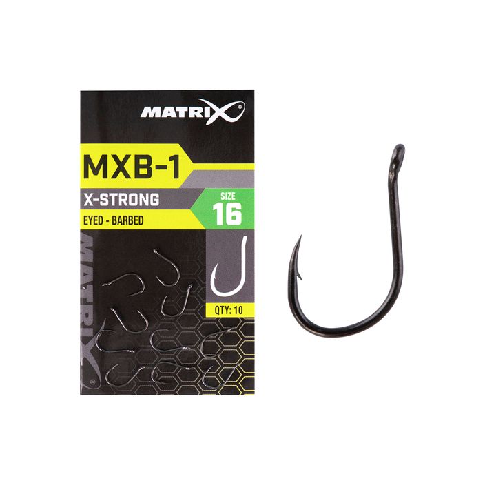 Matrix MXB-1 Háčky s ostny a očkem 10 ks černé GHK152 2