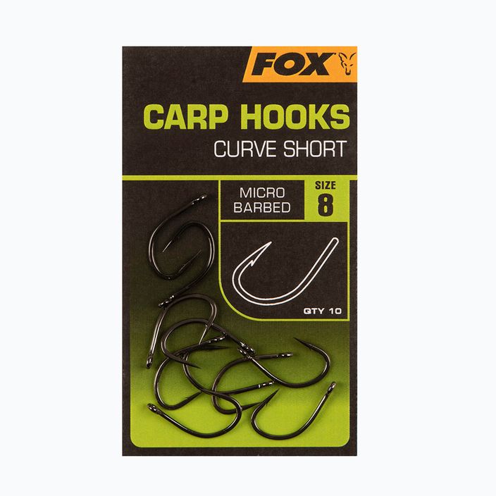 Fox Curve Shank Short kaprové háčky černé CHK238 2