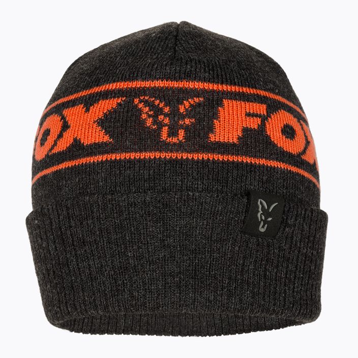 Zimní čepice Fox International Collection Beanie black/orange 2
