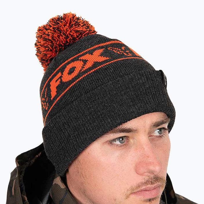 Zimní čepice Fox International Collection Booble black/orange 6