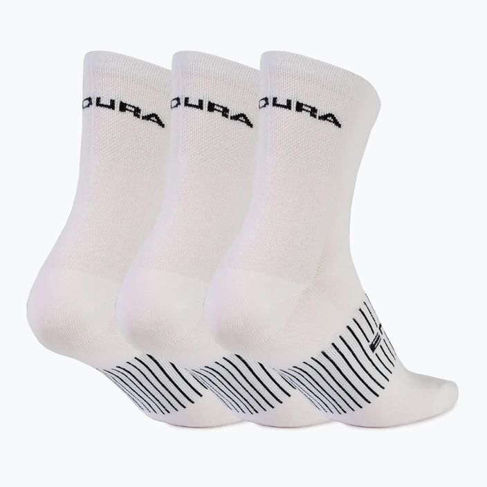 Pánské cyklistické ponožky Endura Coolmax Race 3-pack white/multi 2