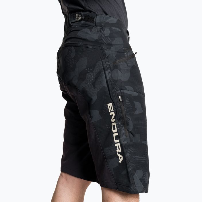 Pánské cyklistické šortky  Endura Singletrack II Short black camo 4