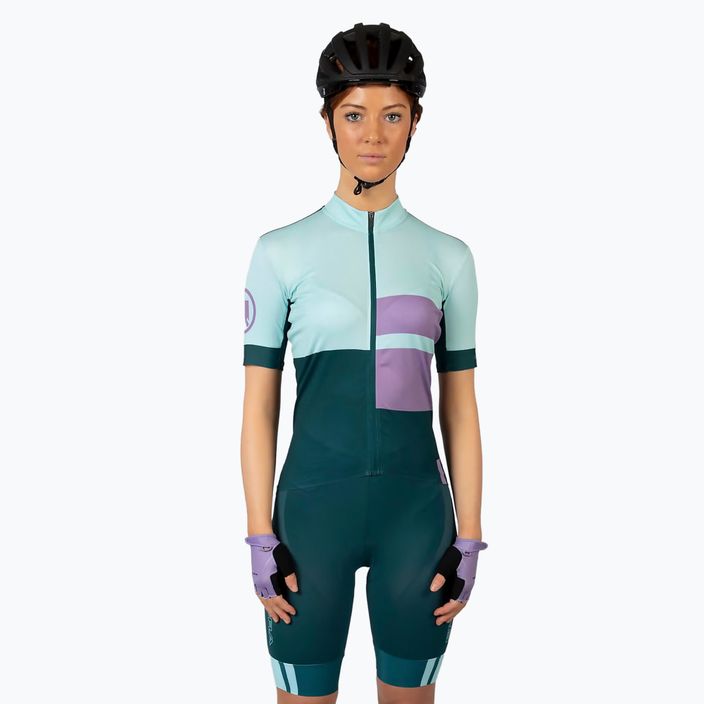Dámský cyklistický dres Endura FS260 Print S/S violet 2