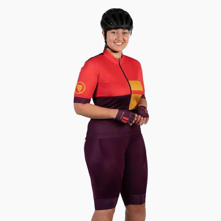 Dámské cyklistické šortky Endura FS260-Pro DS Bibshort aubergine 3