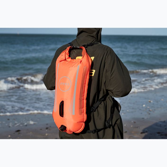 Plavecká bójka  ZONE3 Dry Bag 2 Led Light orange 3
