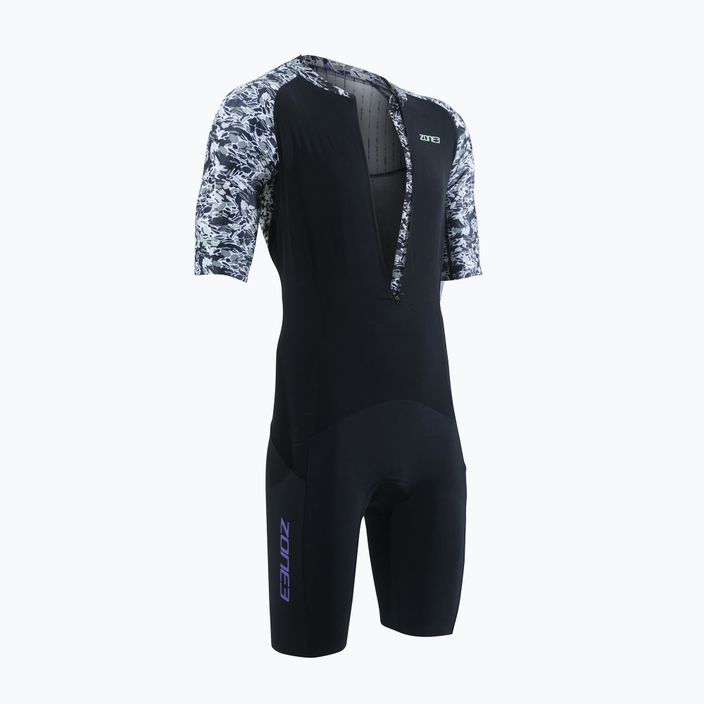 Pánská triatlonová kombinéza  ZONE3 Lava Trisuit white/gravel 2