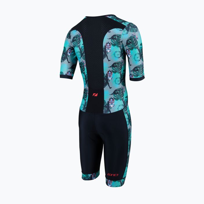 Pánská triatlonová kombinéza  ZONE3 Activate+ Trisuit tribal rush/black/khaki 2