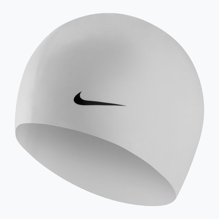 Plavecká čepice Nike Solid Silicone bílá 93060-100 2