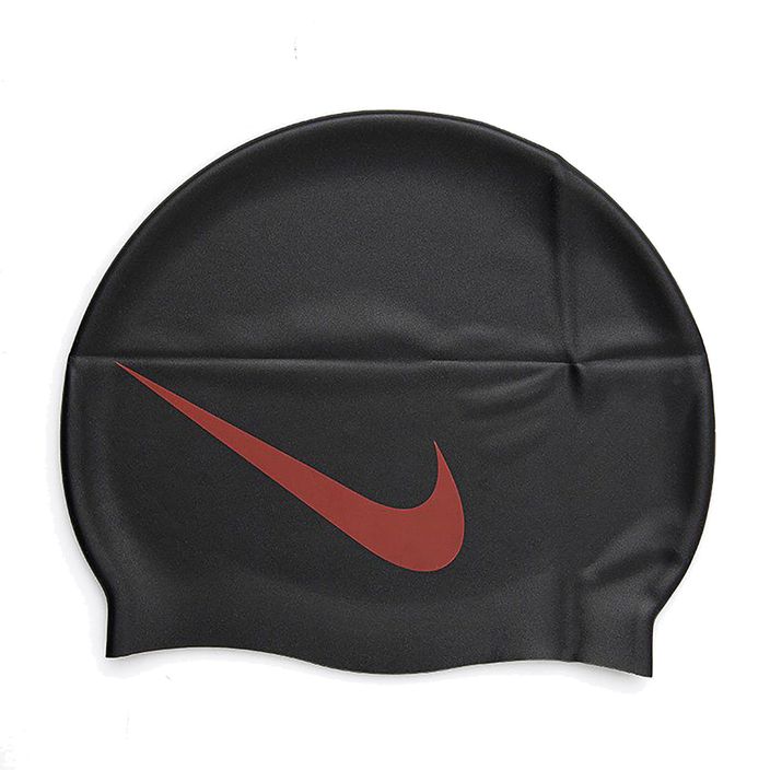 Plavecká čepice Nike BIG SWOOSH černá/červená NESS5173-173 2