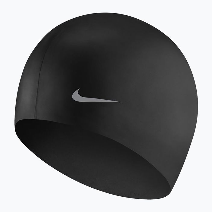Dětská plavecká čepice Nike Solid Silicone černá TESS0106-001 3