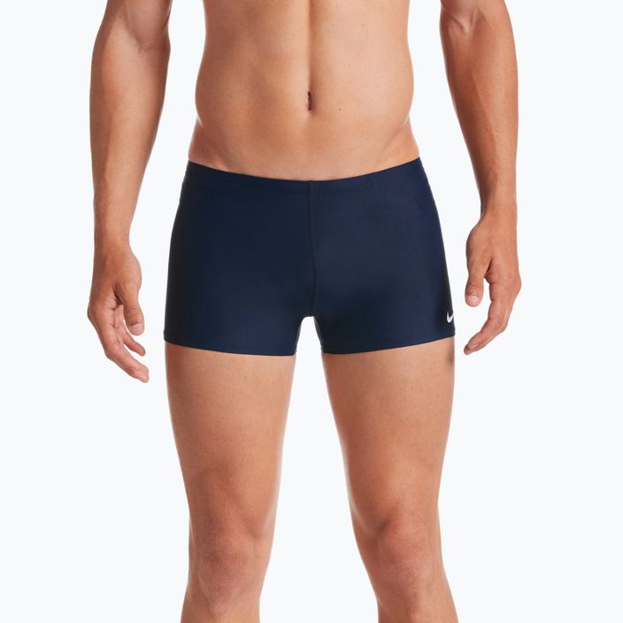 Pánské plavecké boxerky Nike Solid Square Leg tmavě modré NESS8111-440 7