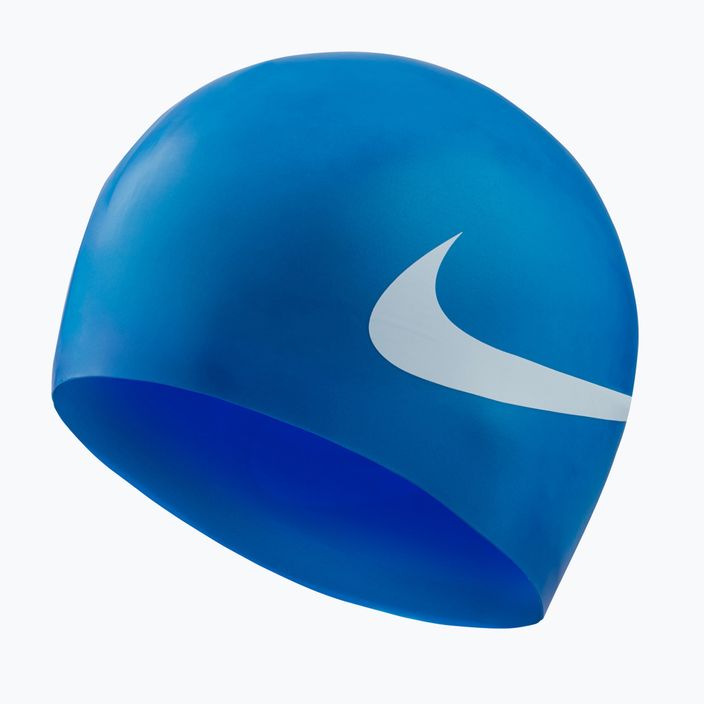 Modrá plavecká čepice Nike Big Swoosh NESS8163-494 3