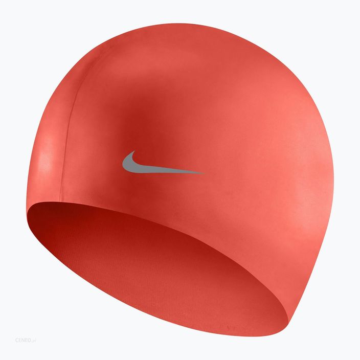 Dětská plavecká čepice Nike Solid Silicone oranžová TESS0106-618 2