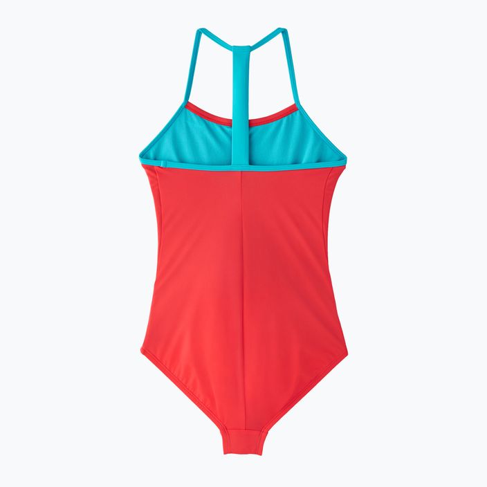 Dětské jednodílné plavky Nike Solid Girl II oranžové NESS9629-859 5