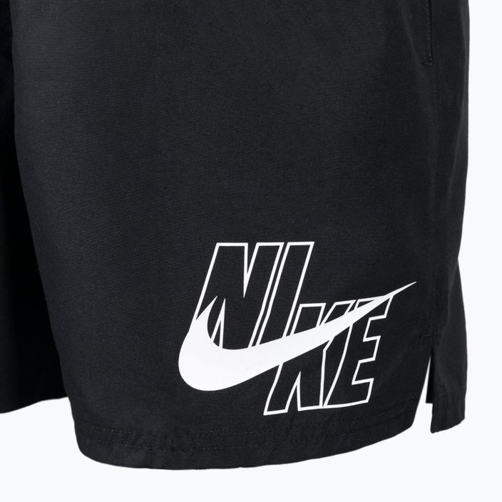 Pánské plavecké šortky Nike Logo Solid 5" Volley černé NESSA566-001 3