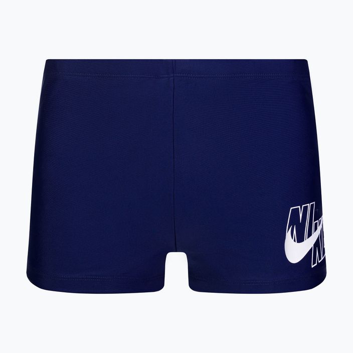 Pánské plavecké boxerky Nike Logo Aquashort tmavě modré NESSA547-440