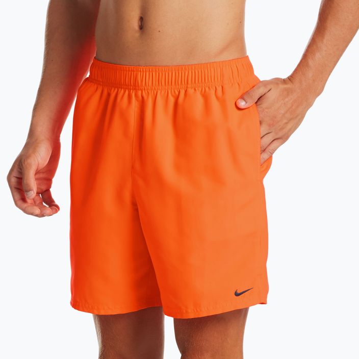 Pánské plavecké šortky Nike Essential 7" Volley oranžové NESSA559-822 4