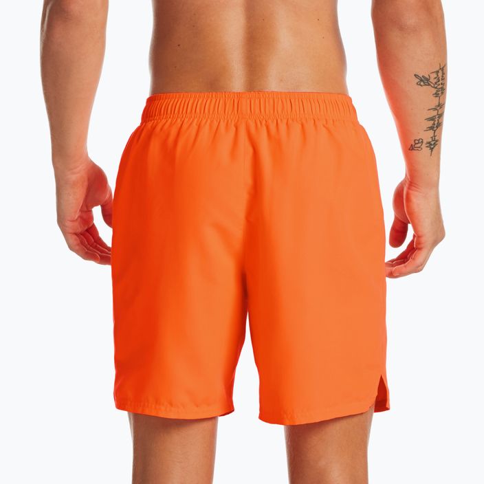 Pánské plavecké šortky Nike Essential 7" Volley oranžové NESSA559-822 5