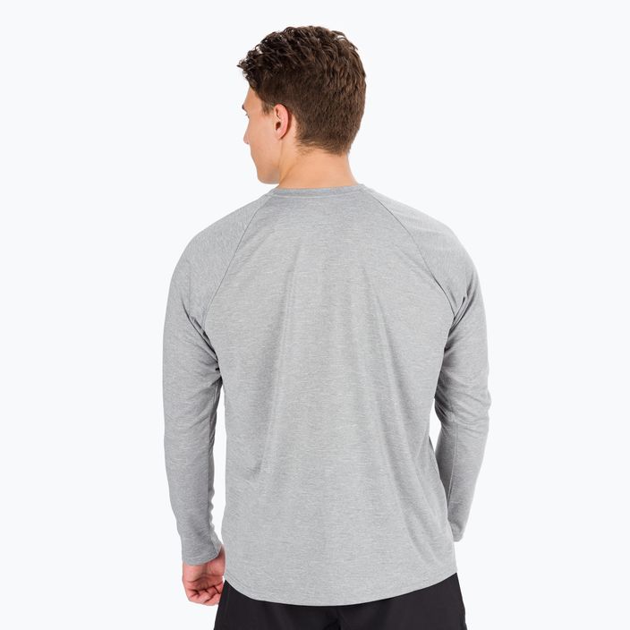Pánské tréninkové tričko s dlouhým rukávem Nike Heather light grey NESSA590-090 3