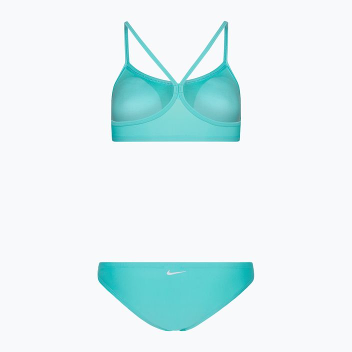 Dámské dvoudílné plavky Nike Essential Sports Bikini modré NESS9096-318 2