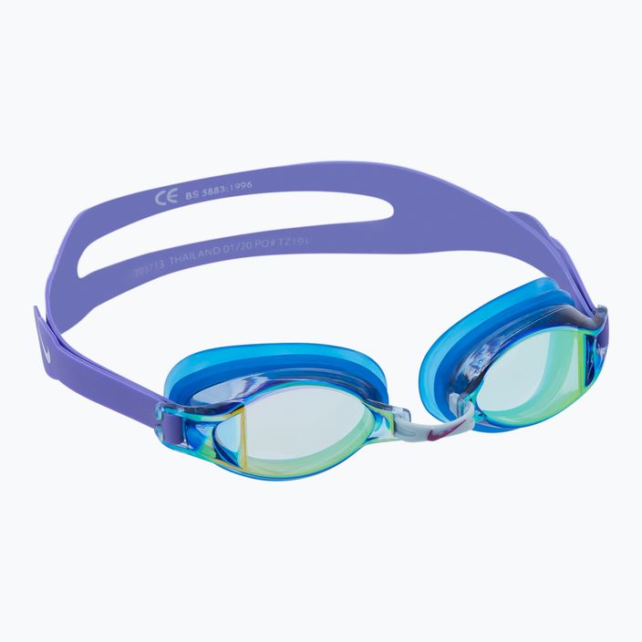 Plavecké brýle Nike CHROME MIRROR fialovo-modré NESS7152-990