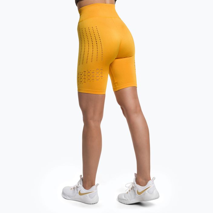Dámské tréninkové šortky Gymshark Flawless Shine Seamless saffron/yellow 3