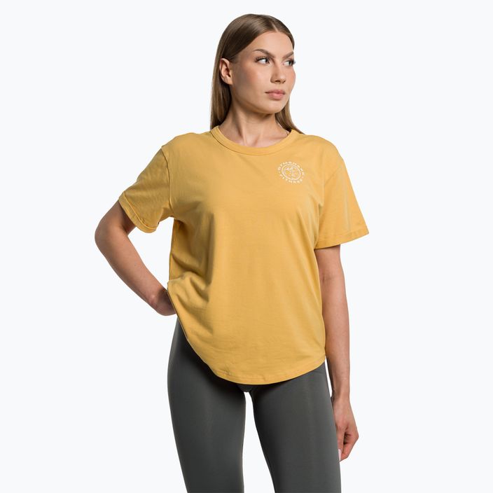 Dámské tréninkové tričko Gymshark GFX Legacy Tee žlutá/bílá