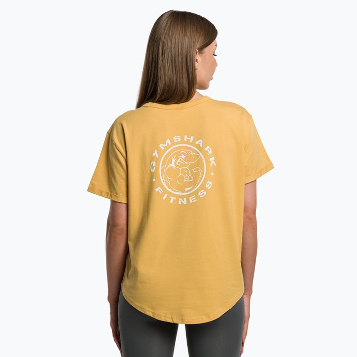 Dámské tréninkové tričko Gymshark GFX Legacy Tee žlutá/bílá 3