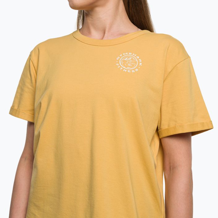 Dámské tréninkové tričko Gymshark GFX Legacy Tee žlutá/bílá 4