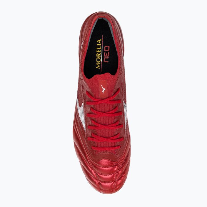 Fotbalové boty Mizuno Morelia Neo III Beta Elite Mix červená P1GC229160 6