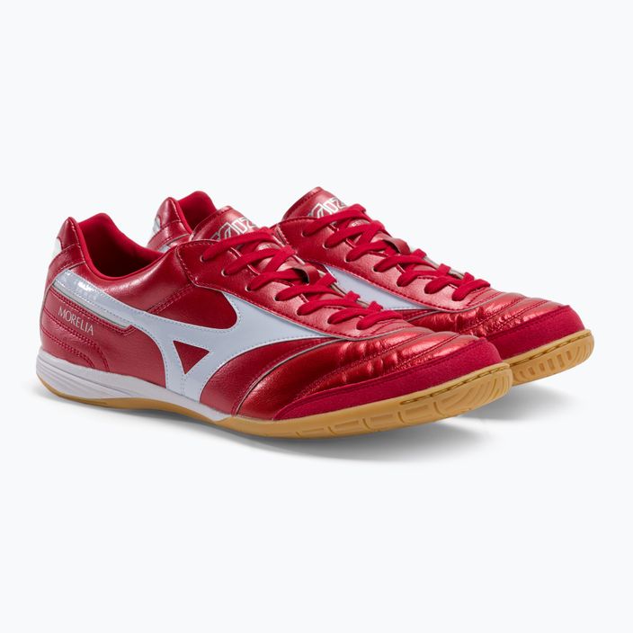 Fotbalové boty Mizuno Morelia Sala Elite IN červené Q1GA221060 4