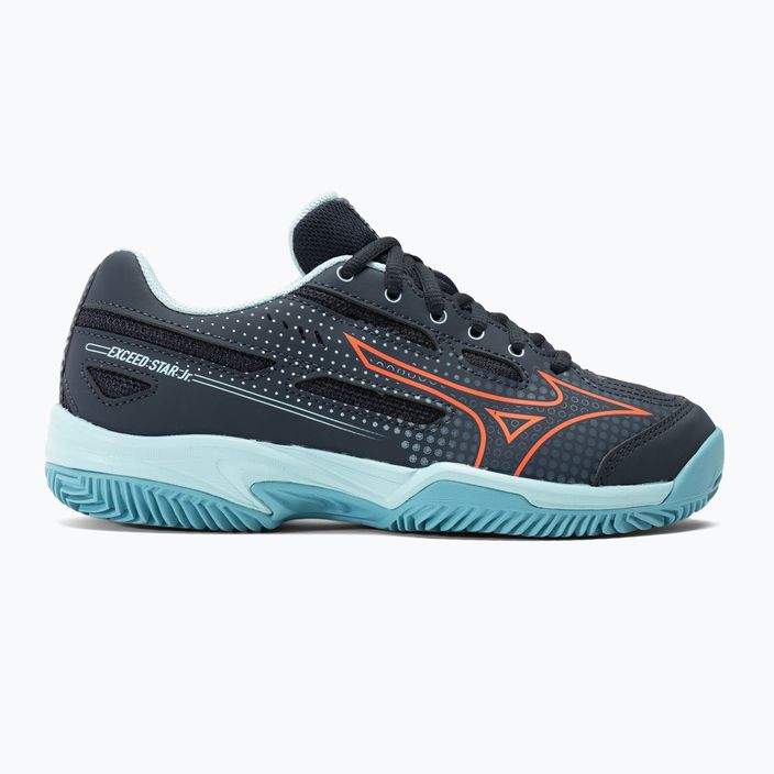 Dětské tenisové boty Mizuno Exceed Star CC collegiate blue/soleil/tanager/turquoise 2