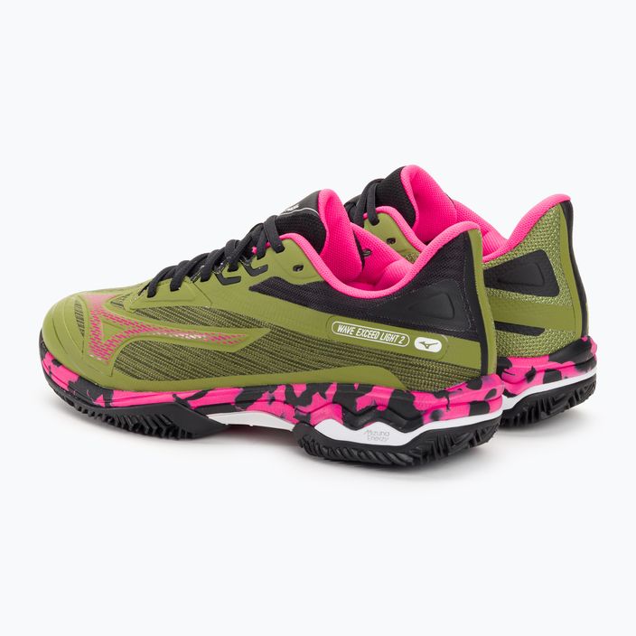 Dámské boty Mizuno Wave Exceed Light 2 Padel calliste green / pink glo / black 3