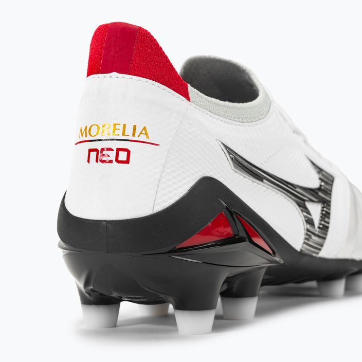 Mizuno Morelia Neo IV Beta JP MD pánské fotbalové boty white/black/chinese red 11