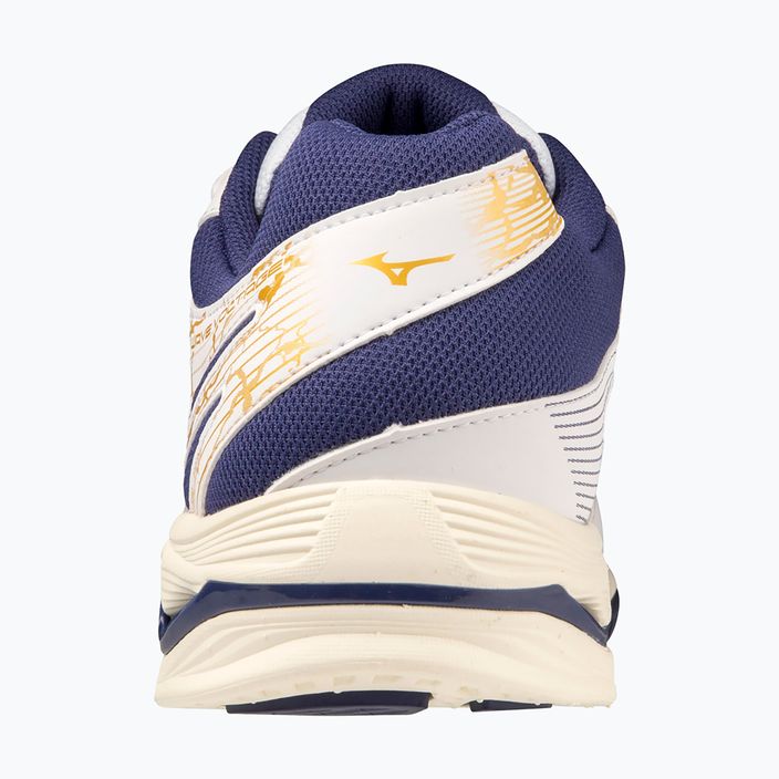 Pánská volejbalová obuv Mizuno Wave Voltage white / blue ribbon / mp gold 8