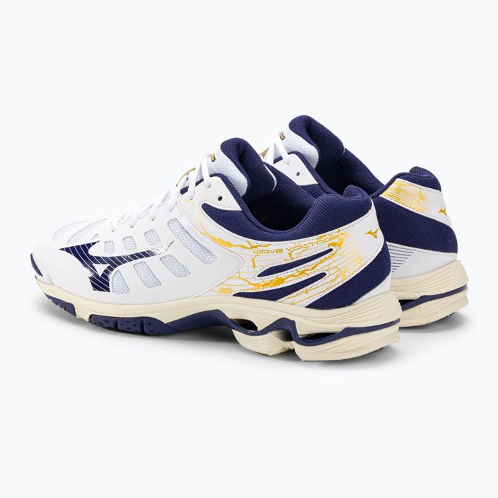 Pánská volejbalová obuv Mizuno Wave Voltage white / blue ribbon / mp gold 4