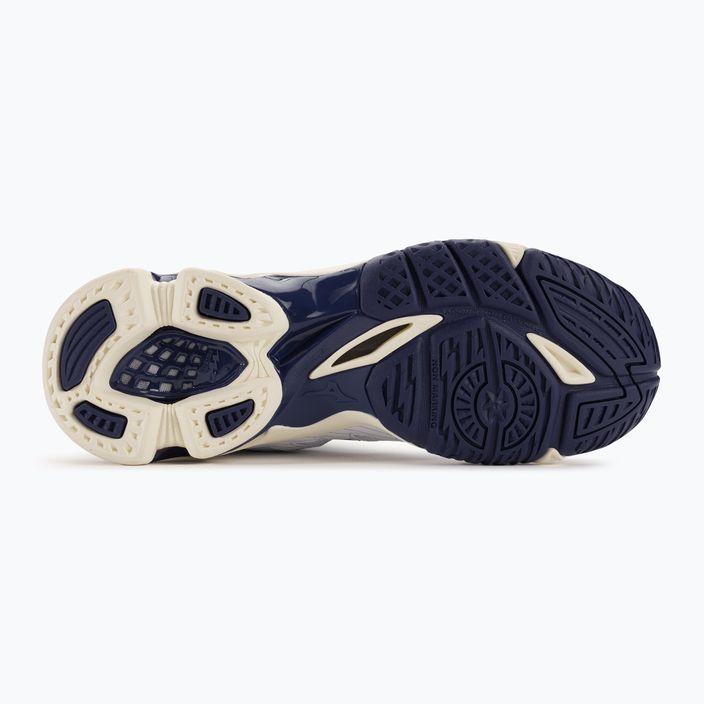 Pánská volejbalová obuv Mizuno Wave Voltage Mid white / blue ribbon / mp gold 6