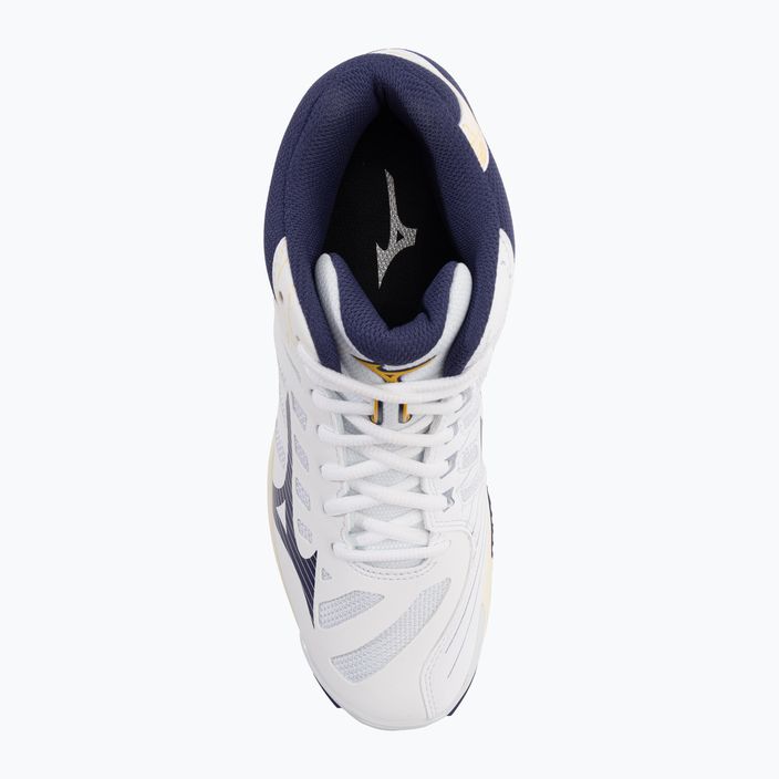 Pánská volejbalová obuv Mizuno Wave Voltage Mid white / blue ribbon / mp gold 7