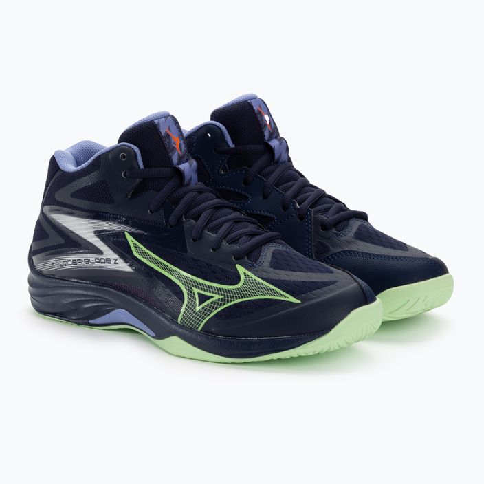 Pánská volejbalová obuv Mizuno Thunder Blade Z Mid evening blue / tech green / lolite 5