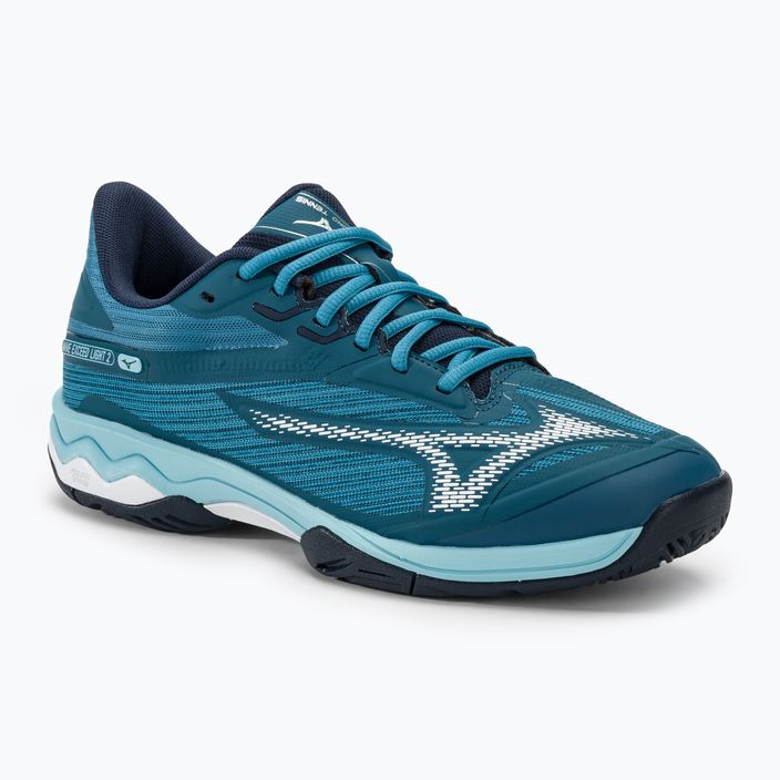 Pánské tenisové boty Mizuno Wave Exceed Light 2 AC moroccan blue / white / bluejay