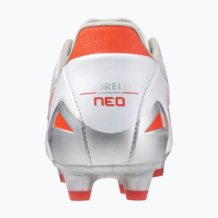 Kopačky Mizuno Morelia Neo IV Pro MD white/ radiant red/ hot coral 3