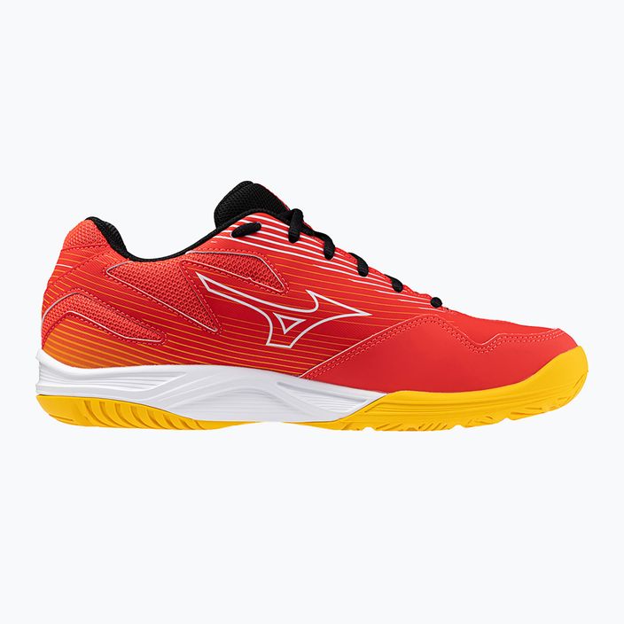 Pánské boty na volejbal Mizuno Cyclone Speed 4 radiant red/white/carrot curl 2