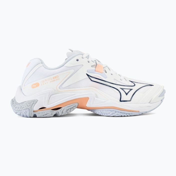 Dámské volejbalové boty  Mizuno Wave Lightning Z8 white/navy peony/peach parfait 2