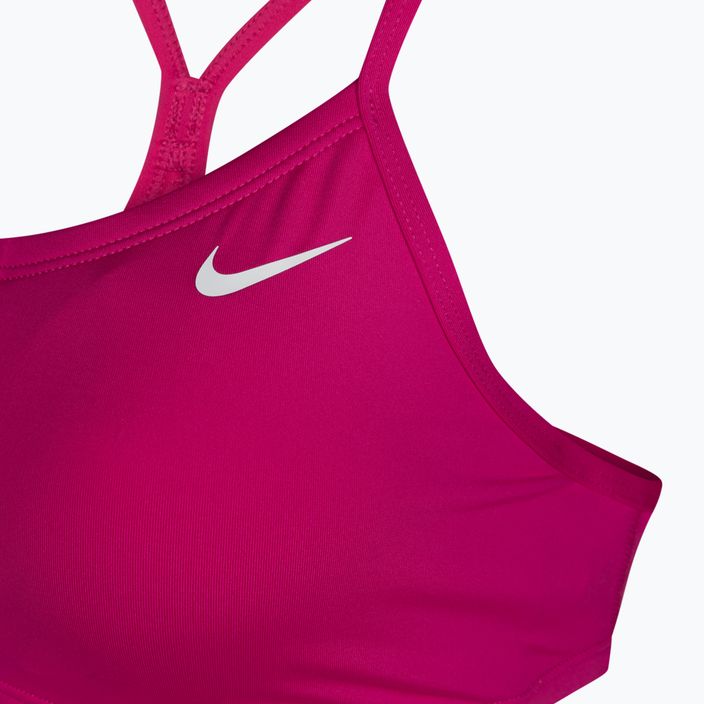 Dámské dvoudílné plavky Nike Essential Sports Bikini růžové NESSA211 3