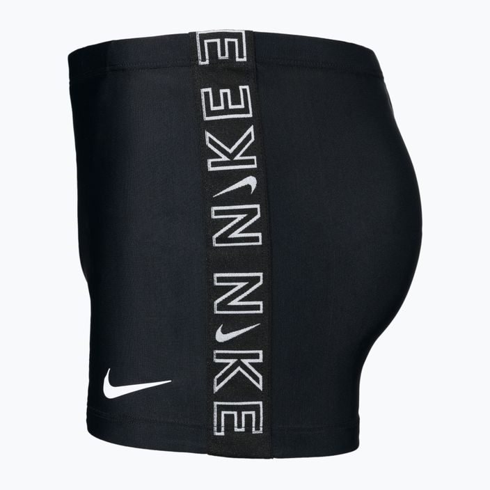 Pánské plavecké boxerky Nike Logo Tape Square Leg černé NESSB134-001 3