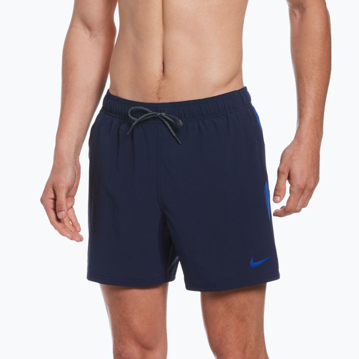 Pánské plavecké šortky Nike Contend 5" Volley navy blue NESSB500-440 5