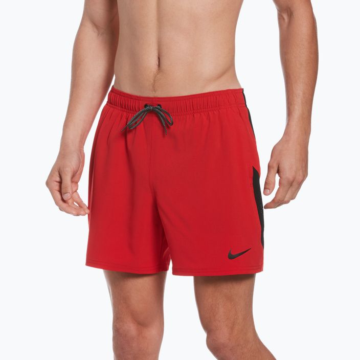 Pánské plavecké šortky Nike Contend 5" Volley červené NESSB500-614 5
