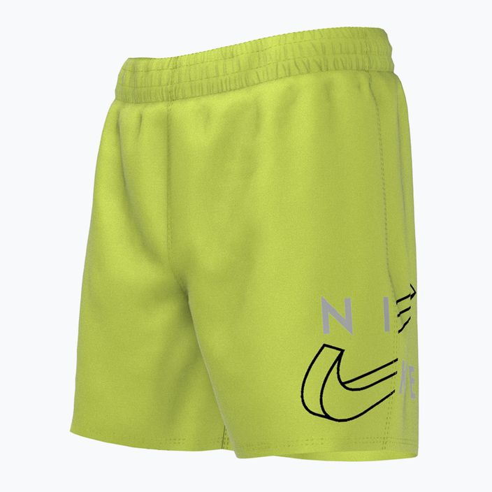 Dětské plavecké šortky Nike Split Logo 4" Volley zelené NESSC786-312 5