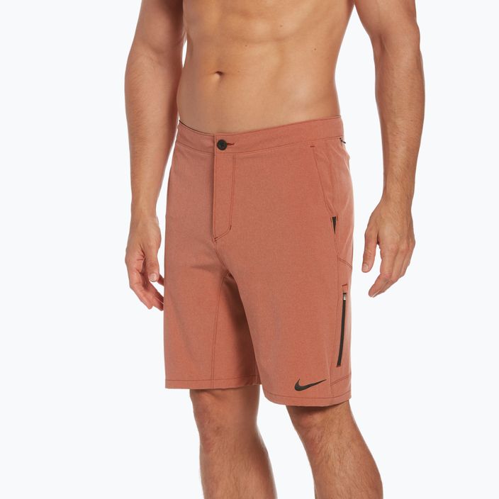 Pánské plavecké šortky Nike Flow 9' Hybrid orange NESSC515 5